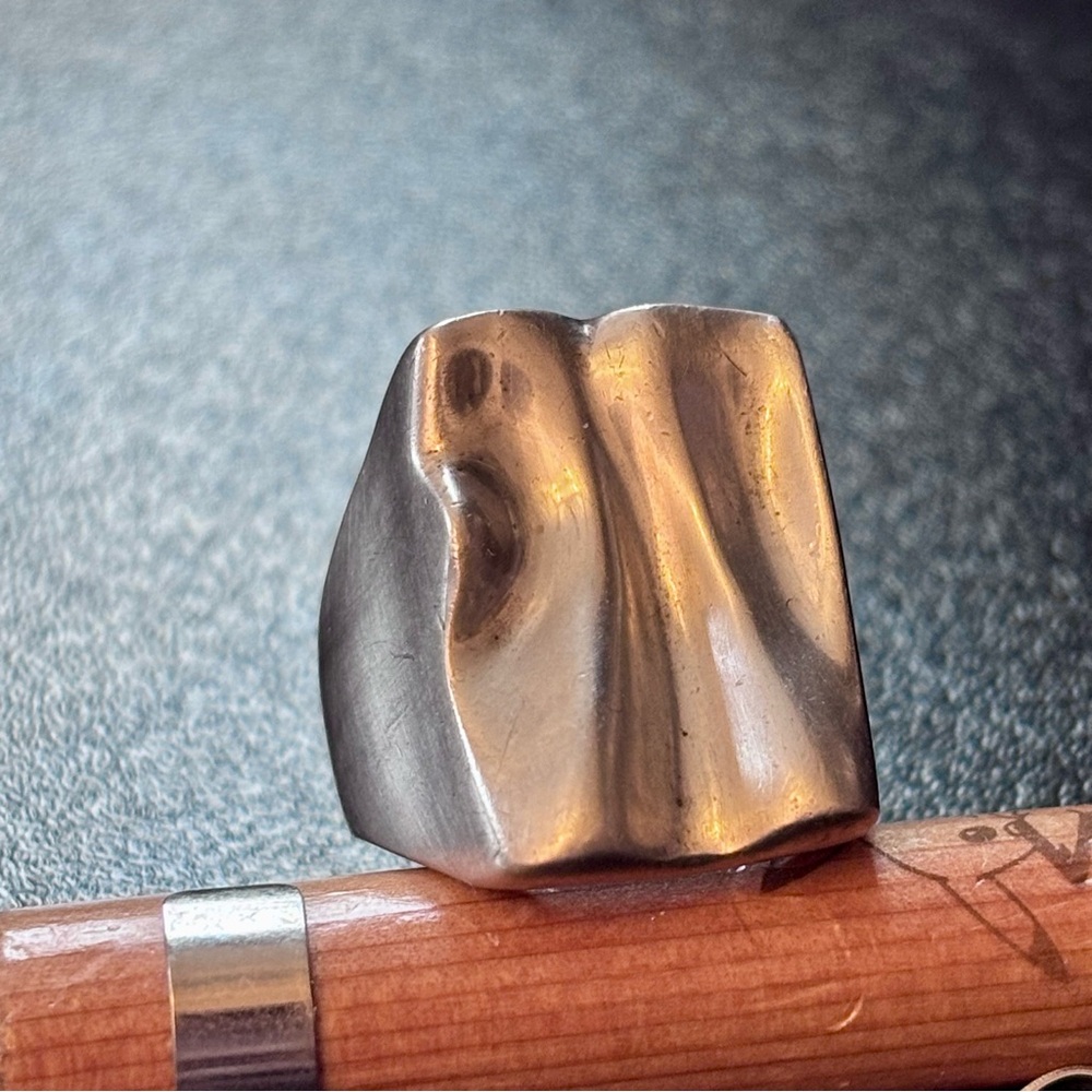 Sculptural Silver Ring by Joseph Esposito